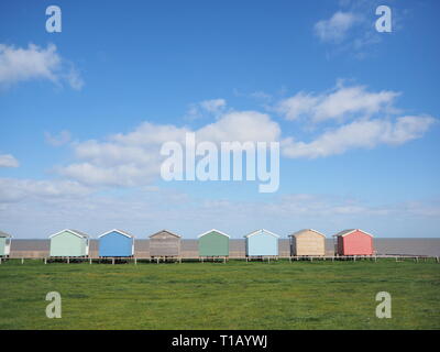 Leysdown, Kent, Regno Unito. 25 marzo, 2019. Regno Unito Meteo: un soleggiato e caldo giorno in Leysdown, Kent. Credito: James Bell/Alamy Live News Foto Stock