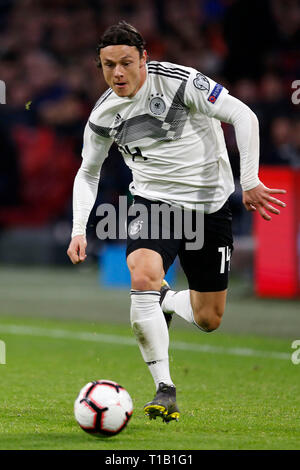 Amsterdam, Paesi Bassi. 24 mar 2019. La UEFA qualificazioni europee, Paesi Bassi vs. Germania 2-3 il 24.03. 2019 in Johan Cruijff - Arena di Amsterdam Nico SCHULZ (GER) Foto: Norbert Schmidt, Duesseldorf Credito: norbert schmidt/Alamy Live News Foto Stock