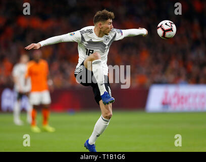 Amsterdam, Paesi Bassi. 24 mar 2019. La UEFA qualificazioni europee, Paesi Bassi vs. Germania 2-3 il 24.03. 2019 in Johan Cruijff - Arena di Amsterdam Leon GORETZKA (GER) Foto: Norbert Schmidt, Duesseldorf Credito: norbert schmidt/Alamy Live News Foto Stock