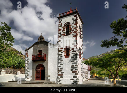 Vista frontale della Chiesa Ermita las Angustias (La Palma, Canarie) Foto Stock