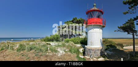 Faro Gellen (isola di Hiddensee - Germania) - panorama Foto Stock