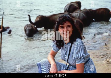 Ein Stück Himmel, Fernsehserie, Deutschland 1982, Regie: Franz Peter Wirth, Folge 10 'Licht über dem Wasser', Darsteller: Dana Vavrova Foto Stock