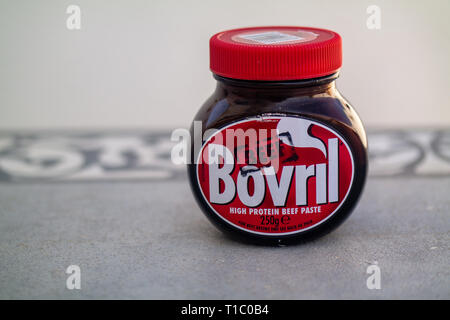 Vasetto di Bovril Foto Stock