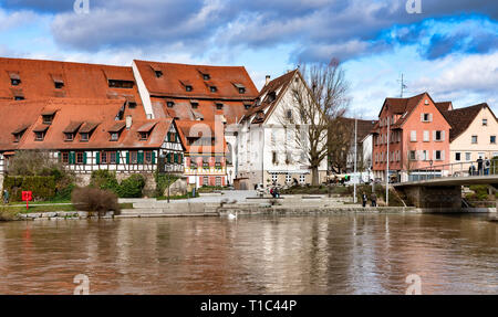 Rottenburg am Neckar, Germania, 16/03/2019: Rottenburg, die malerische Bischofsstadt am Neckar Foto Stock