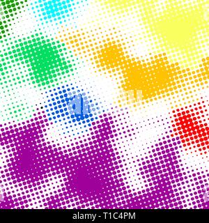 Mezzitoni casuale colorato Illustrazione Vettoriale