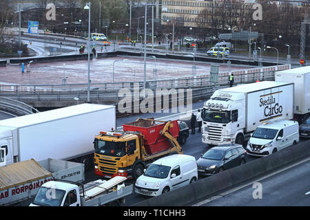 GÖTEBORG 20171117 Gothia towers durante il vertice UE di Göteborg. Foto Jeppe Gustafsson Foto Stock