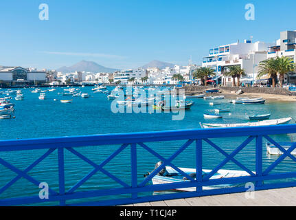 Charco de San Gines in Arrecife a Lanzarote, Isole Canarie, Spagna Foto Stock