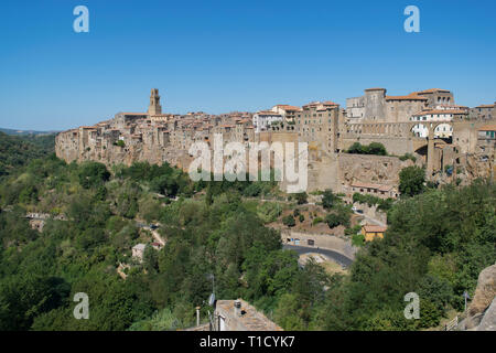 L'Italia, Toscana, il borgo di Pitigliano. Foto Stock