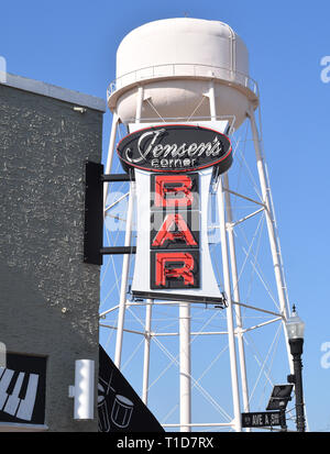 Jensen's Corner Bar nel centro di Winter Haven Florida Foto Stock