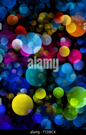 Abstract sfondo colorato di circoli rotonda Foto Stock