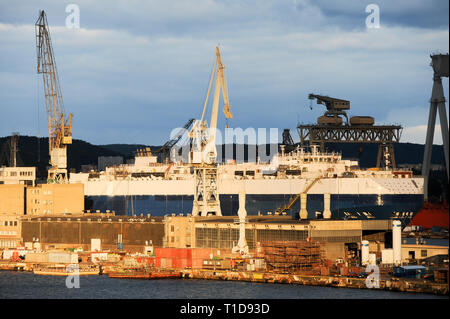 Gdynia cantiere di Gdynia, Polonia. 12 settembre 2008 © Wojciech Strozyk / Alamy Stock Photo Foto Stock