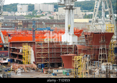 Gdynia cantiere di Gdynia, Polonia. 12 settembre 2008 © Wojciech Strozyk / Alamy Stock Photo Foto Stock