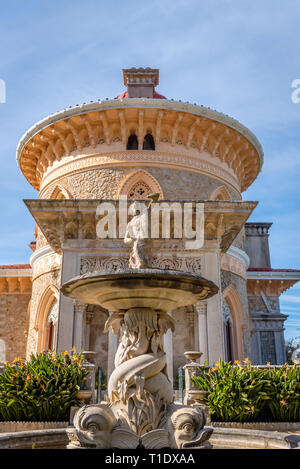 Il Palacio de Monserrate (Monserrate Palace), è uno dei più belli e visivamente impressionante palazzi di Sintra, Portogallo Foto Stock