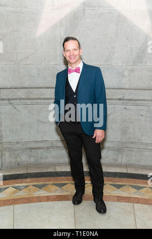 La società di 'Hamilton' celebra la loro apertura notturna al SHN Orpheum Theatre durante un dopo-party tenuto presso il recentemente rinnovato Hibernia National Bank building. Il 'e Peggy' azienda si trova in una nuova produzione di "Hamilton' dotate di: Rick Negron dove: San Francisco, California, Stati Uniti quando: 21 Feb 2019 Credit: Drew Altizer/WENN.com Foto Stock