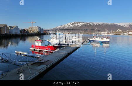 Porto di Tromso, Norvegia. Foto Stock