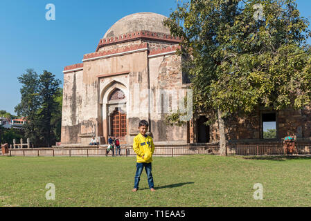 Tomba di Feroz Shah, Hauz Khas complessa, a Sud di Delhi, India Foto Stock