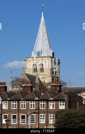 ROCHESTER, KENT/UK - marzo 24 : Vista della cattedrale a Rochester il 24 marzo 2019 Foto Stock