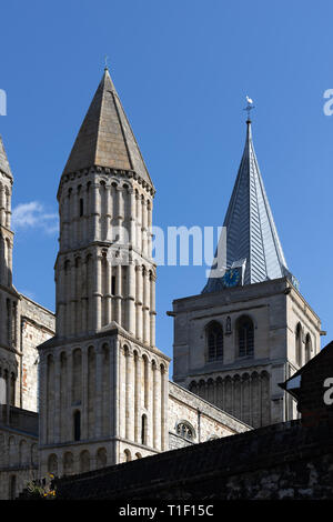 ROCHESTER, KENT/UK - marzo 24 : Vista della cattedrale a Rochester il 24 marzo 2019 Foto Stock