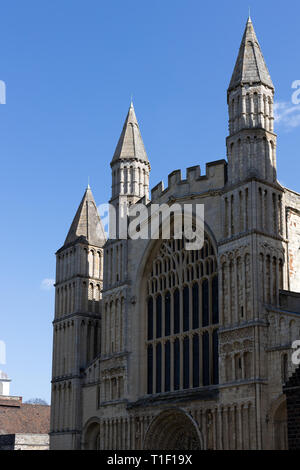 ROCHESTER, KENT/UK - marzo 24 : Vista della cattedrale a Rochester il 24 marzo 2019 Foto Stock