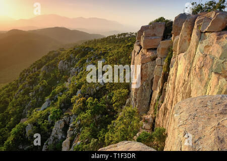 Mt Stuart vertice, Townsville, Queensland, Australia Foto Stock