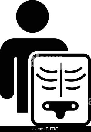 X-Ray vettore icona Illustrazione Vettoriale