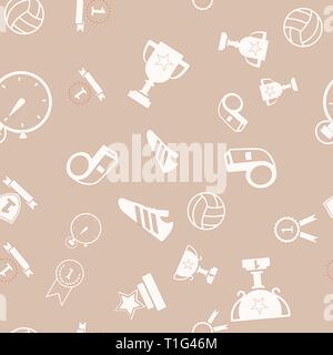 Seamless modello Sport con sfere. Sfondo ripetute per la moda, t-shirt, bambino, carta. Illustrazione Vettoriale