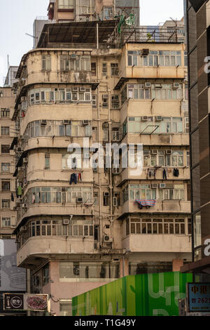 Blocchi di appartamenti, Kowloon, Hong Kong Foto Stock