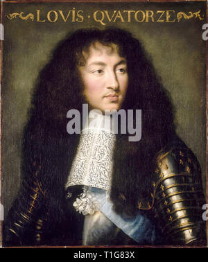 Luigi XIV Re di Francia e Navarra (1638-1715), ritratto dipinto, Charles Le Brun, c. 1662 Foto Stock