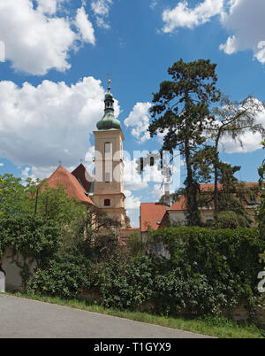 Praga: Chiesa di Santa Maria della Vittoria (Santuario di Gesù Bambino di Praga), Schönborn Garden Foto Stock