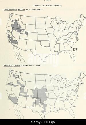 Le mappe di distribuzione di alcuni insetti mappe di distribuzione di alcuni insetti nocivi negli Stati Uniti distributionmaps00Unità Anno: 1959 Foto Stock