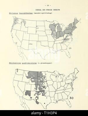 Le mappe di distribuzione di alcuni insetti mappe di distribuzione di alcuni insetti nocivi negli Stati Uniti distributionmaps00Unità Anno: 1959 Foto Stock