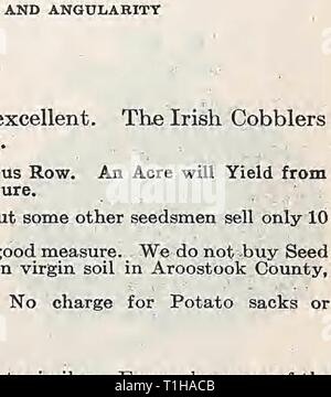 D Landreth società sementiera D. Sementi Landreth Azienda : [catalogo] DLandrethSeedCo00LandC Anno: 19uu per libbra per oz breve lasciato superare- INGLY precoce Landrctlis bianco" 90 20 Per K lb. ., Per ogni pacchetto. 30 10 Foto Stock