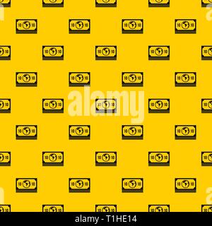 Pila di denaro vettore di pattern Illustrazione Vettoriale