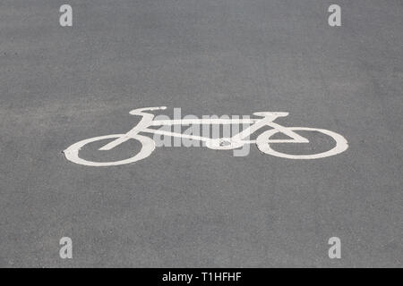 Il logo di bicicletta Foto Stock