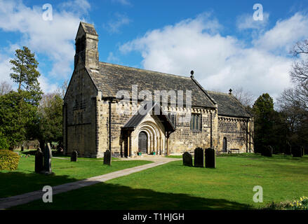 Chiesa parrocchiale di San Giovanni Battista, Leeds, West Yorkshire, Inghilterra, Regno Unito Foto Stock