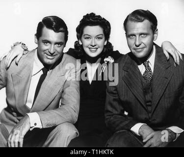 Cary Grant Rosalind Russell Ralph Bellamy His Girl Friday 1940 director Howard Hawks Columbia Pictures Corporation Foto Stock