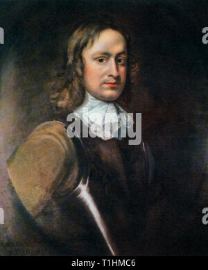 John Hampden (c1595-1643), 17 ° secolo. Attribuito a Robert Walker (1599-1658). Il politico inglese e uno dei principali parlamentari coinvolti nella sfida dell'autorità di Re Carlo I. Hampden fu uno dei cinque membri il cui tentativo di arresto incostituzionale da parte di Re Carlo i alla Camera dei Comuni nel 1642 scatenò la guerra civile inglese. Foto Stock