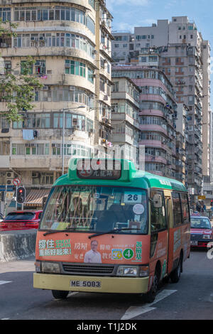 Blocchi di appartamenti, Kowloon, Hong Kong Foto Stock