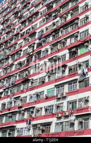 Blocchi di appartamenti, Kowloon, Hong Kong Foto Stock