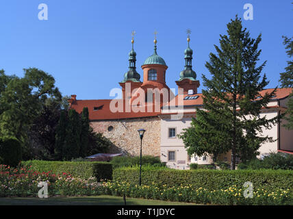 Praga: Chiesa di San Lorenzo sulla collina di Petřín Foto Stock