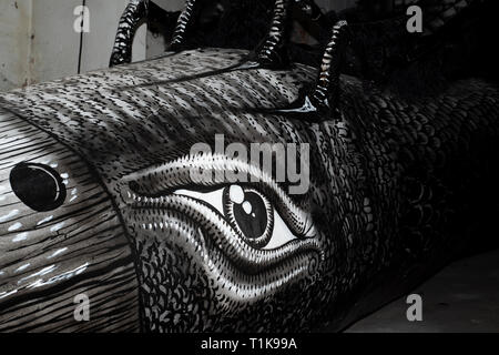 Sheffield, Regno Unito - 27 Marzo 2019: Mausoleo dei giganti presentano da flemma al testimone oculare funziona Foto Stock