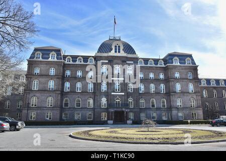 Vassar College, una delle Sette sorelle, situato in Poughkeepsie, Fiume Hudson Valley, Upstate New York, Stati Uniti d'America Foto Stock