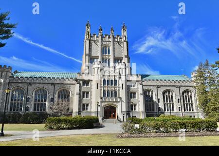 Vassar College, una delle Sette sorelle, situato in Poughkeepsie, Fiume Hudson Valley, Upstate New York, Stati Uniti d'America Foto Stock