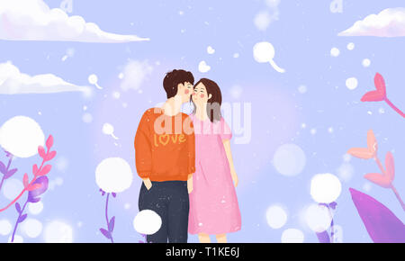 Il giorno di San Valentino illustrazioni Foto Stock