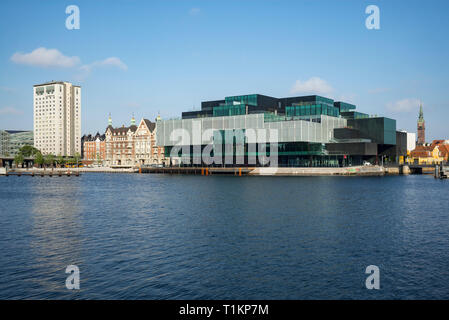 Copenhagen. La Danimarca. Porto vista frontale del Danish Architecture Center DAC in BLOX disegnate olandese da studio di architettura OMA (Ufficio per il Metropolita Foto Stock