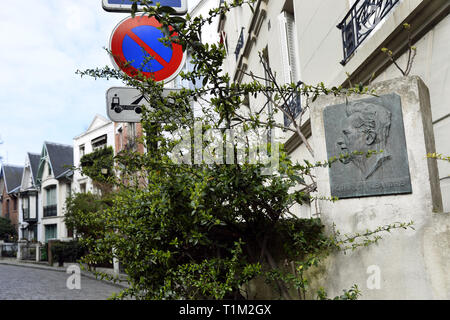 Villa Leandre - Montmartre - Parigi - Francia Foto Stock