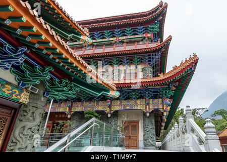 Il Monastero Po Lin, Isola di Lantau, Hong Kong Foto Stock
