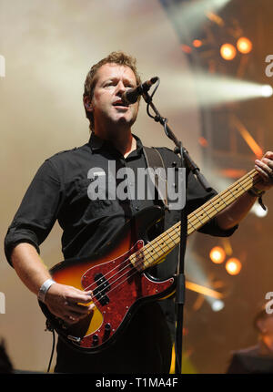 La Australian Pink Floyd (Ricky Howard) effettuando al Fairport Cropredy della convenzione, 8 Agosto 2014 Foto Stock