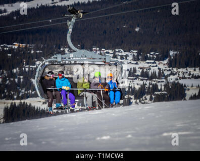 Hafjell ski resort in Norvegia Foto Stock