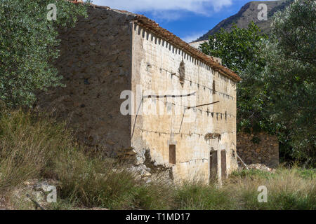 Case abbandonate e rovine in Spagna Foto Stock